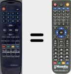 Replacement remote control for KEX1D-C1