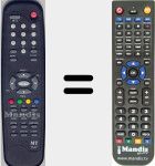 Replacement remote control for MT1167