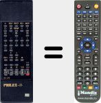 Replacement remote control for Philex001