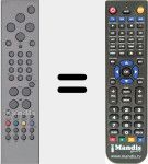 Replacement remote control for Plasma 42SP20 HD