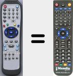 Replacement remote control for DSR8001