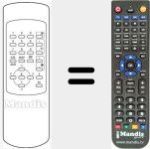 Replacement remote control for TC106
