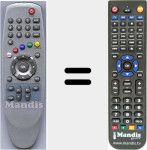 Replacement remote control for 21080027