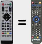 Replacement remote control for NJOY160HD