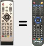 Replacement remote control for T102FTA