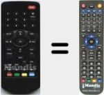 Replacement remote control for LV6TVHD7