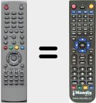 Replacement remote control for ALPHA40006000PVR