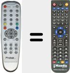 Replacement remote control for 040921