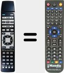 Replacement remote control for 11-5887-1