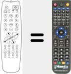 Replacement remote control for 920