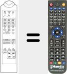 Replacement remote control for BBD 901-D2 MAC