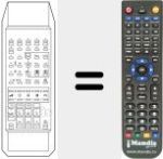 Replacement remote control for DIGIT 2000 TLV-PIP