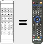 Replacement remote control for UNIVERSUM 7269681