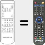 Replacement remote control for RC 207