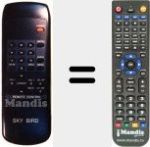 Replacement remote control for TELECOM SECOND