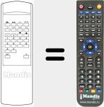 Replacement remote control for REMOTE CONTROL