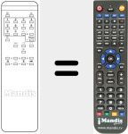 Replacement remote control for T 083900