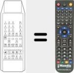 Replacement remote control for LOGIC TELETEXT