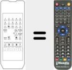 Replacement remote control for TP 615