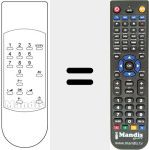 Replacement remote control for TV 552