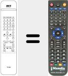 Replacement remote control for TV 620