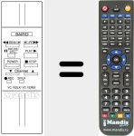 Replacement remote control for VC 152 LX / VC 153NX