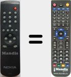 Replacement remote control for RCN641