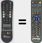 Replacement remote control for REMCON1485