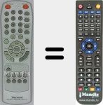 Replacement remote control for RM-121