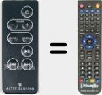 Replacement remote control for T612