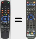 Replacement remote control for HD-5000