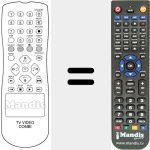 Replacement remote control for REMCON843