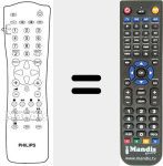Replacement remote control for REMCON049
