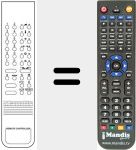Replacement remote control for REMCON1205