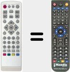 Replacement remote control for REMCON326