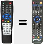Replacement remote control for REMCON431