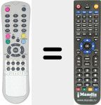 Replacement remote control for REMCON552