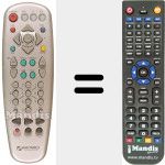 Replacement remote control for REMCON466