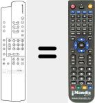 Replacement remote control for REMCON067