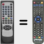 Replacement remote control for RCPT2007