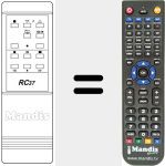 Replacement remote control for RC37