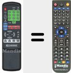 Replacement remote control for REMCON1056