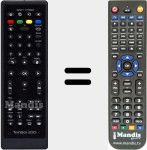 Replacement remote control for TwinBox 230