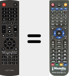 Replacement remote control for MyTVBox