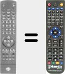 Replacement remote control for PVR5950-R