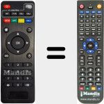 Replacement remote control for M8S