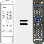 Replacement remote control for RC 90