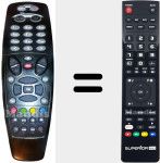 Replacement remote control for REMCON529