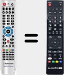 Replacement remote control for TM 5000 HD SERIES