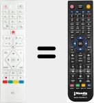Replacement remote control for RC4876 (23422471)